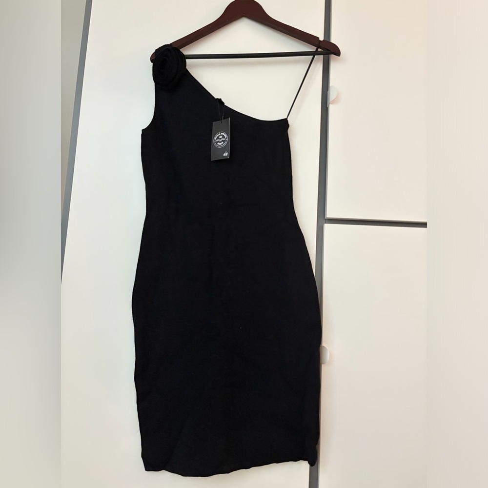 Sonia Rykiel for H&M Black One-Shoulder Bodycon Dress